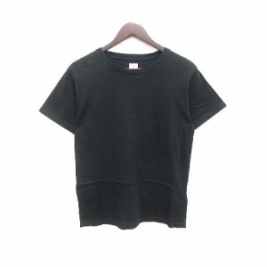 【中古】アングリッド UNGRID Tシャツ カットソー クルーネック 半袖 M 黒 ブラック /YK レディース