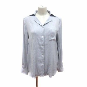 【中古】デイシー deicy ME&ME COUTURE シャツ ブラウス スキッパーカラー 長袖 F ライトグレー /YK レディース