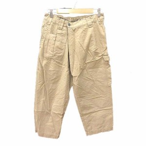 【中古】デニムダンガリー DENIM DUN カーゴパンツ チノパン クロップド ラップ 01 ベージュ /CT メンズ