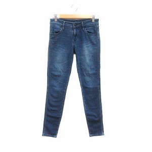 【中古】リー LEE スキニーパンツ デニム S 青 ブルー /YK レディース