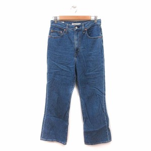 【中古】リーバイス Levi's パンツ デニム ジーンズ フレア ブーツカット 27 青 ブルー /MS レディース