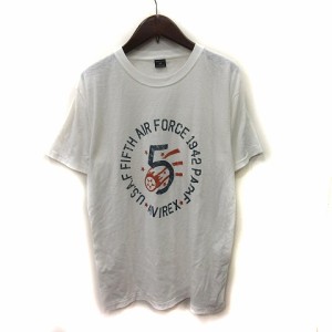 【中古】アヴィレックス AVIREX Tシャツ カットソー 半袖 M 白 ホワイト /YI メンズ