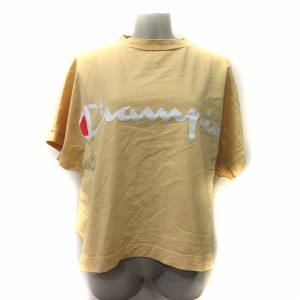 【中古】チャンピオン CHAMPION Tシャツ カットソー 半袖 M 黄色 イエロー /YI レディース