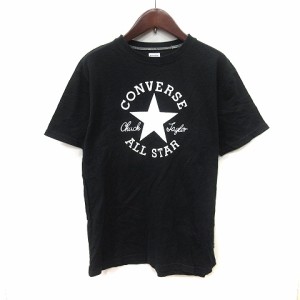 【中古】コンバース CONVERSE Tシャツ カットソー 半袖 L 黒 ブラック /YI メンズ