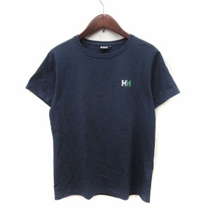 【中古】ヘリーハンセン HELLY HANSEN Tシャツ カットソー 半袖 WM 紺 ネイビー /YI メンズ
