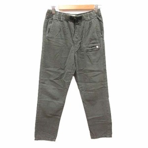 【中古】ザラ ZARA クライミングパンツ テーパード 斜めストライプ 11/12 緑 カーキ /CT キッズ