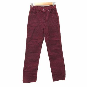 【中古】リーバイス Levi's W515 コーデュロイパンツ ストレート ロング 29 赤 ワインレッド /CT レディース