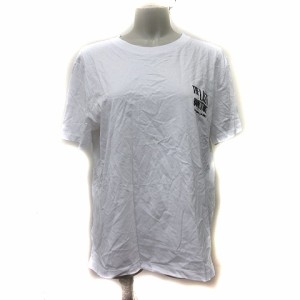 【中古】ザラ ZARA Tシャツ カットソー 半袖 刺繍 白 ホワイト /YI レディース