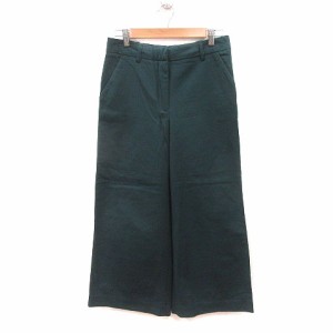 【中古】ザラ ZARA ワイドパンツ ロング S 緑 グリーン /MS ■MO レディース