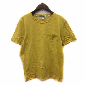 【中古】グラニフ graniph Tシャツ カットソー 半袖 S 黄色 イエロー /YI メンズ