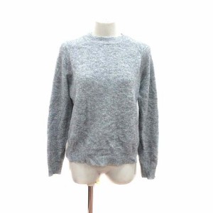 【中古】ザラ ZARA ニット セーター 長袖 アルパカ混 S グレー /YK レディース