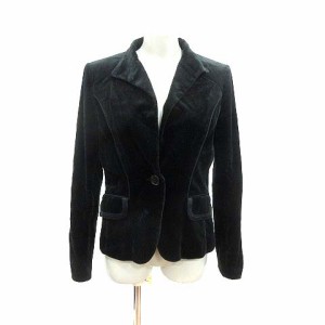 【中古】ソニア ソニアリキエル SONIA SONIA RYKIEL テーラードジャケット 総裏地 ベルベット 40 黒 /YK レディース