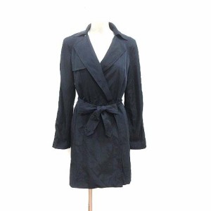 【中古】ザラ ベーシック ZARA BASIC ガウンコート 総裏地 S 紺 ネイビー /YK レディース