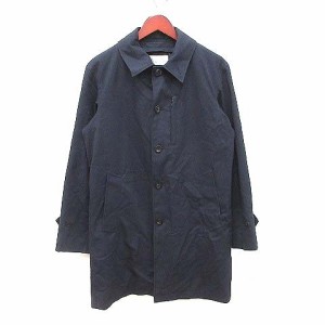 【中古】メンズビギ MEN'S BIGI ステンカラー ロング 総裏地 ライナー付き S 紺 ネイビー /CT メンズ