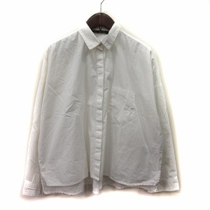 【中古】ザラ ベーシック ZARA BASIC シャツ ブラウス 長袖 白 ホワイト /YI レディース