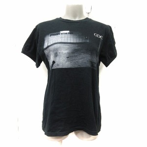 【中古】ジーディーシー GDC Tシャツ カットソー 半袖 M 黒 ブラック /YI レディース