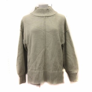 【中古】レトロガール RETRO GIRL ニット セーター 長袖 F 緑 モスグリーン /YI レディース