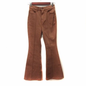 【中古】スライ SLY JEANS バギーパンツ ブーツカット 25 茶 ブラウン /YI レディース