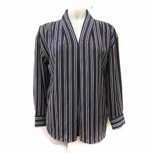 【中古】ロペピクニック ROPE Picnic シャツ ブラウス プルオーバー ストライプ 長袖 38 マルチカラー /YI レディース