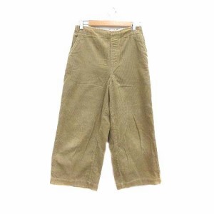 【中古】コーエン coen ワイドパンツ コーデュロイ M ベージュ /YK レディース