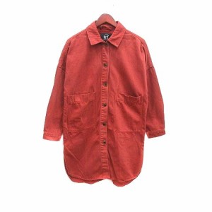 【中古】ザラ ZARA trf collection ステンカラーコート XS 赤 レッド /YK レディース