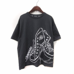 【中古】コンバース CONVERSE Tシャツ カットソー 半袖 M グレー /YI メンズ