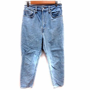 【中古】リーバイス Levi's パンツ デニム ジーンズ ストレート ロング 28 インディゴ /RT レディース