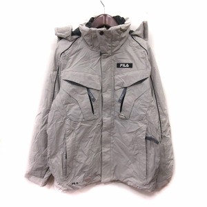 【中古】フィラ FILA 中綿ジャケット 総裏地 S ベージュ /YI メンズ