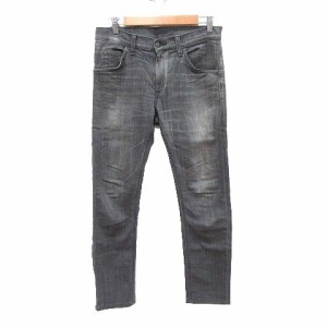 【中古】リー LEE デニムパンツ ジーンズ スリム ストレッチ S グレー /CT ■MO メンズ