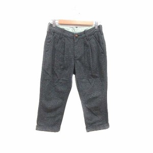 【中古】リー LEE クロップドパンツ グレンチェック XS チャコールグレー /YK レディース