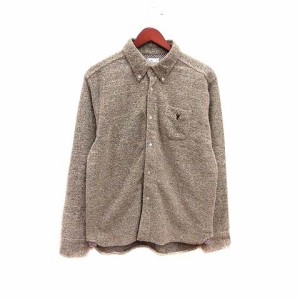 【中古】コーエン coen DAILY CLOTHING ジャケット シャツ ボタンダウン ツイード 長袖 XL ベージュ /YK メンズ