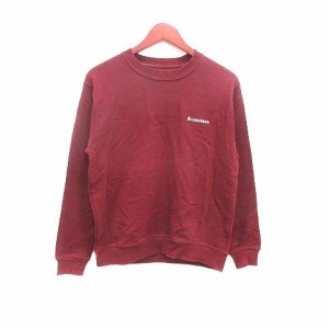 【中古】コンバース CONVERSE Tシャツ カットソー ワンポイント 長袖 M 赤 レッド /YK メンズ