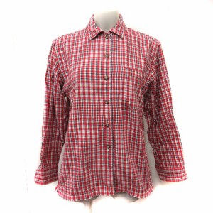 【中古】エルエルビーン L.L.BEAN ネルシャツ チェック 長袖 S マルチカラー /YI レディース