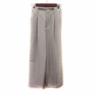 【中古】ビス ViS ワイドパンツ ハイウエスト SS ベージュ /YI レディース