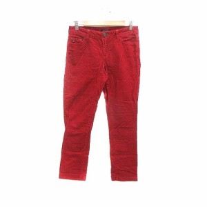 【中古】トミーヒルフィガー TOMMY HILFIGER テーパードパンツ コーデュロイ 0 赤 レッド /YK メンズ