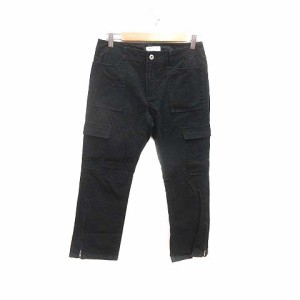 【中古】アー・ヴェ･ヴェ ミッシェルクラン a.v.v MICHEL KLEIN カーゴパンツ 40 黒 ブラック /YK レディース