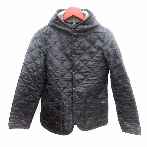 【中古】ザスモックショップ THE SMOCK SHOP キルティングジャケット 中綿 フード 裏起毛 XS 黒 ブラック /AU メンズ