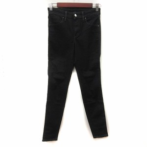 【中古】リー LEE スキニーパンツ XS 黒 ブラック /YI レディース