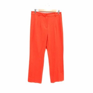 【中古】ザラ ZARA スラックスパンツ L オレンジ /YK レディース