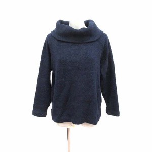 【中古】ローリーズファーム LOWRYS FARM ニット セーター オフタートル 長袖 M 紺 ネイビー /YK ■MO レディース