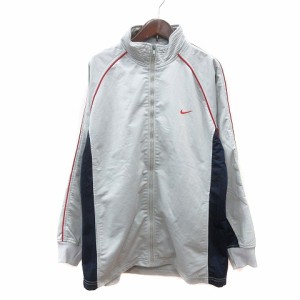 【中古】ナイキ NIKE ジャケット ブルゾン ワンポイント 裏起毛 160 水色 ライトブルー /MN キッズ