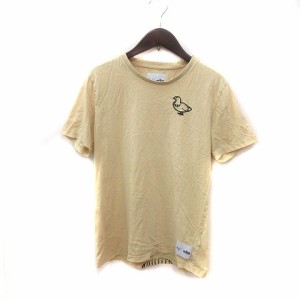 【中古】プーマ セサミストリート Tシャツ カットソー クルーネック プリント 半袖 XS ? 黒 レディース