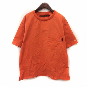【中古】ニコアンド Niko and.. Tシャツ カットソー 半袖 3 オレンジ /YI メンズ