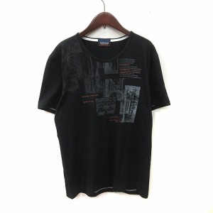 【中古】ニコルクラブフォーメン NICOLE CLUB FOR MEN Tシャツ カットソー 半袖 50 黒 ブラック /YI メンズ