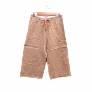 【中古】ロペピクニック ROPE Picnic ガウチョパンツ 麻 リネン 38 ベージュ /YK ■MO レディース