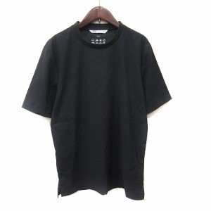 【中古】ザラ ZARA Tシャツ カットソー 半袖 S 黒 ブラック /YI メンズ