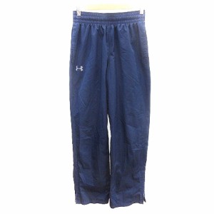 【中古】アンダーアーマー UNDER ARMOUR パンツ ジャージ ロング プリント 裏メッシュ SM 紺 ネイビー /AU メンズ