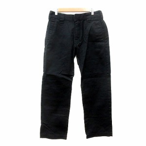 【中古】ディッキーズ Dickies ストレートパンツ 32 黒 ブラック /MN メンズ