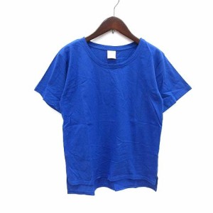 【中古】未使用品 ズーティー DES SUCETTES Tシャツ カットソー 半袖 クルーネック 無地 M 青 ブルー /CT レディース