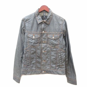 【中古】メンズビギ MEN'S BIGI ステンカラージャケット シングル 2 グレー /MN メンズ